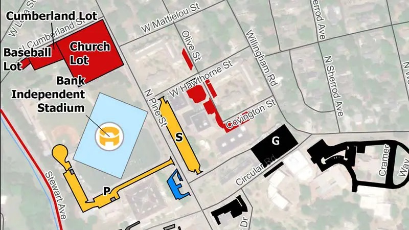 Football parking map