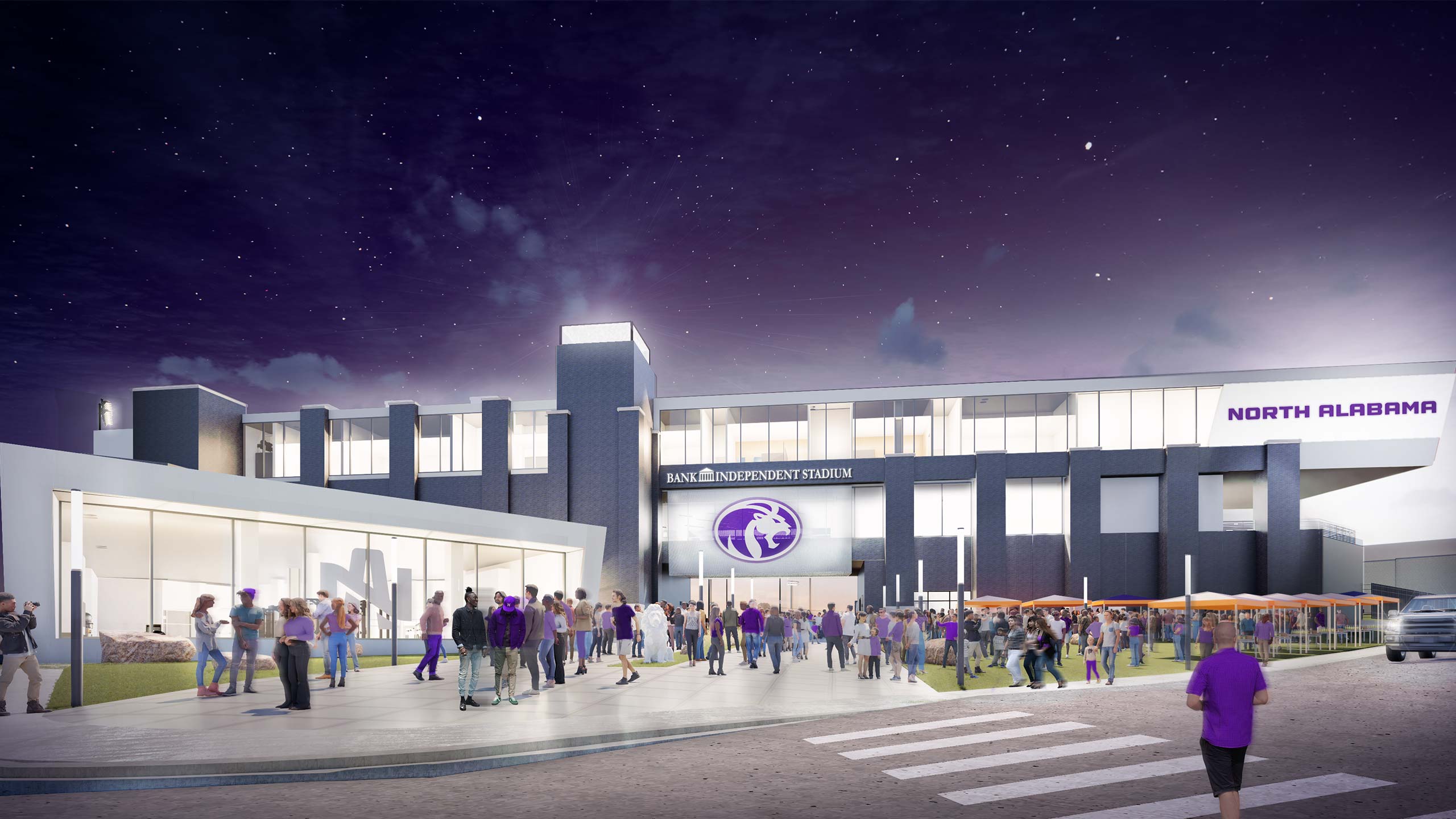 Stands of the stadium